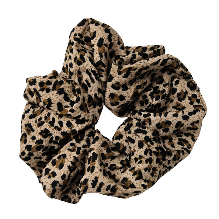 Oversize eläinkuvio scrunchie hiusdonitsi – iso & pehmeä 14cm