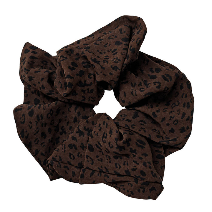 Oversize eläinkuvio scrunchie hiusdonitsi – iso & pehmeä 14cm