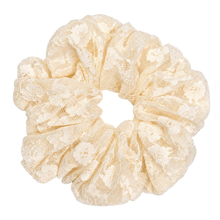 Pitsi scrunchie hiusdonitsi – iso &amp; pehmeä 13cm
