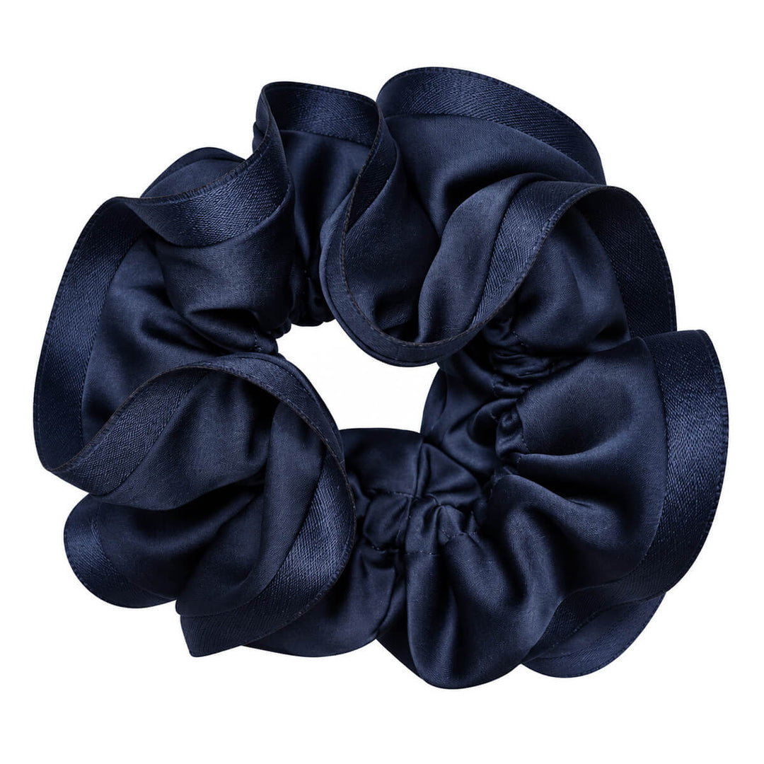 Zweiteiliger Satin-Scrunchie – groß &amp; weich, 13 cm