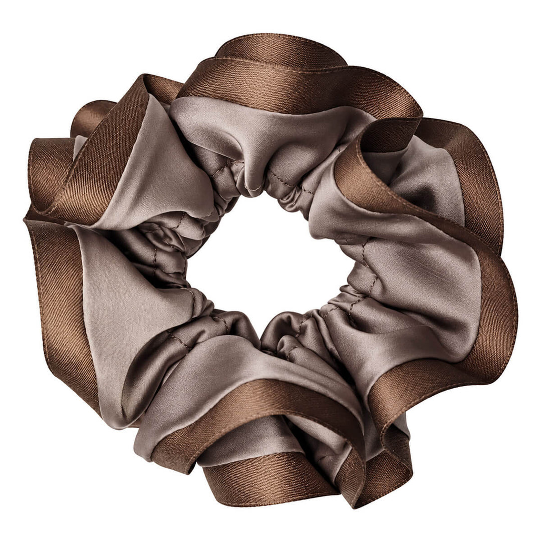 Zweiteiliger Satin-Scrunchie – groß &amp; weich, 13 cm