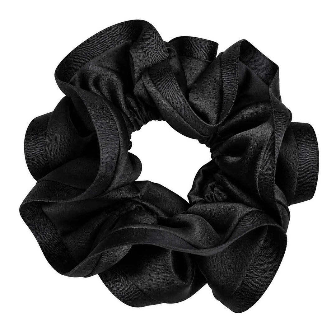Zweiteiliger Satin-Scrunchie – groß &amp; weich, 13 cm