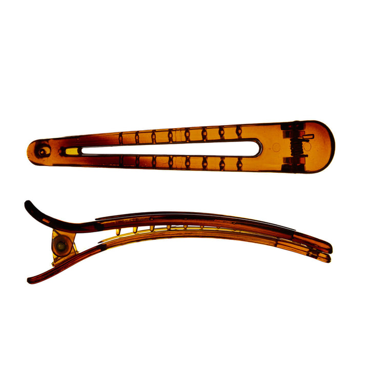 Hårspänne av plast med näbb 2st