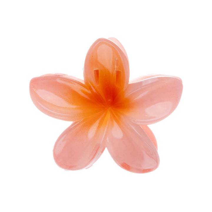 Flower shark tooth plumeria hair clip 8cm