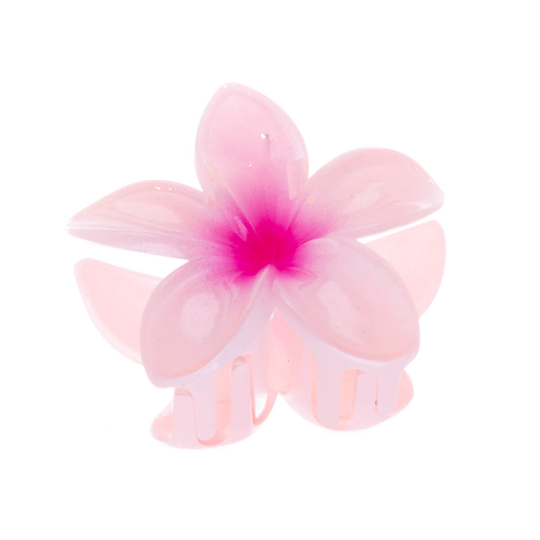 Flower shark tooth plumeria hair clip 8cm