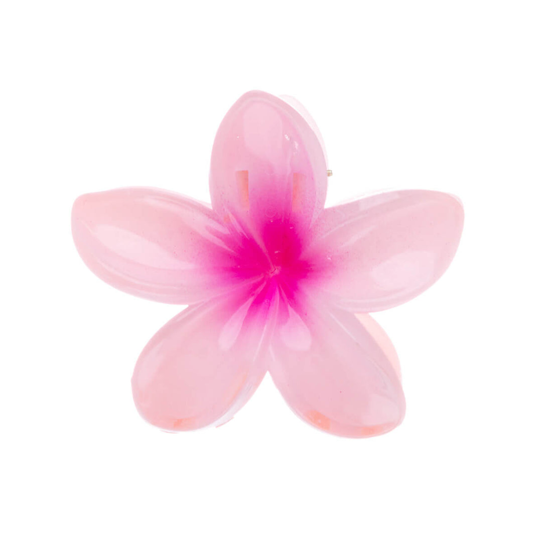 Flower shark tooth plumeria hair clip 8cm