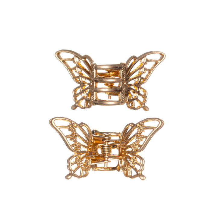 Pieni metallinen perhos hainhammas (2kpl)