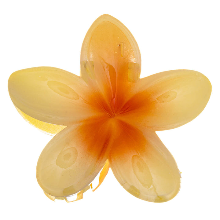 Trooppinen värikäs kukka hiusklipsi 8cm