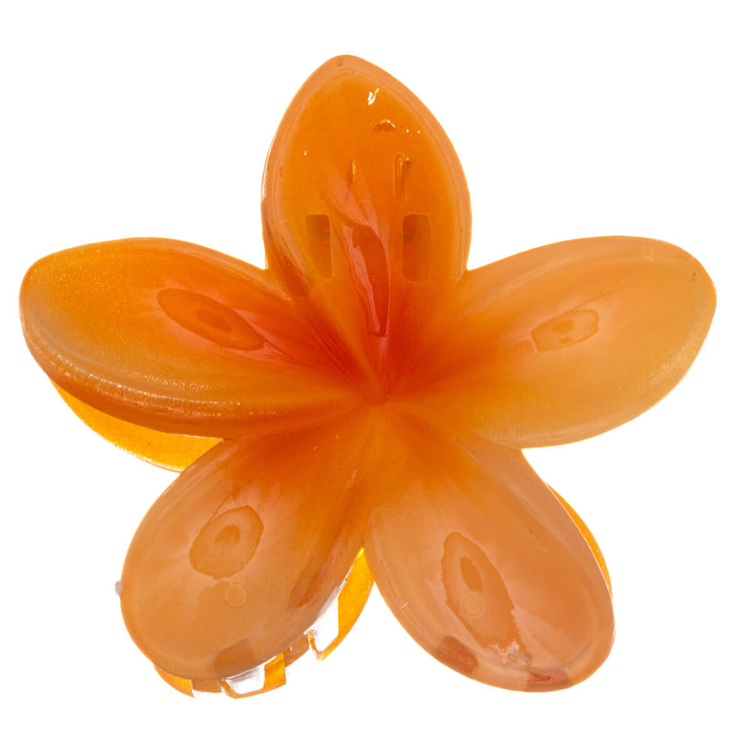 Trooppinen värikäs kukka hiusklipsi 8cm