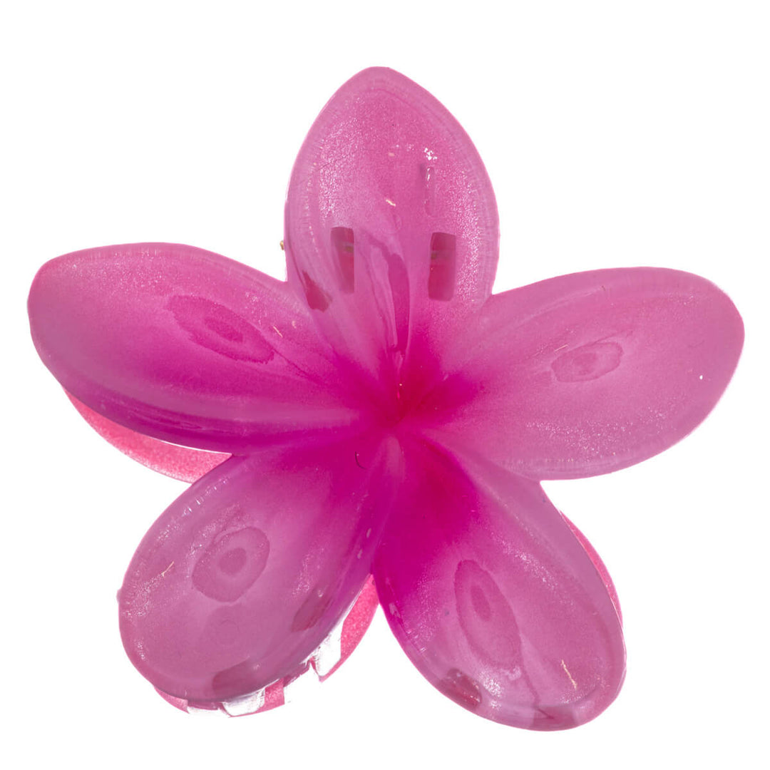 Trooppinen värikäs kukka hiusklipsi 8cm