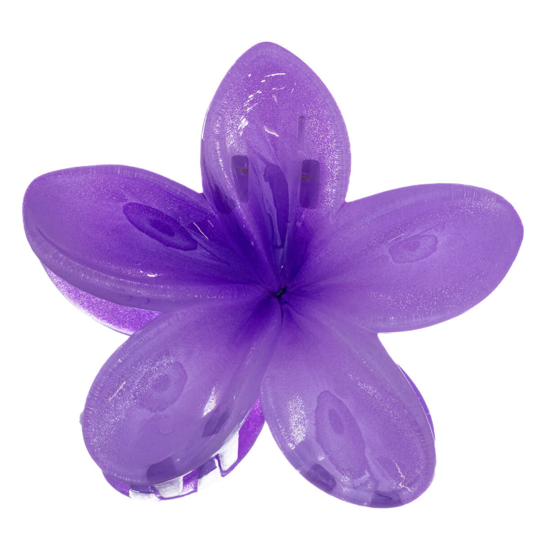 Trooppinen värikäs kukka hiusklipsi 8cm