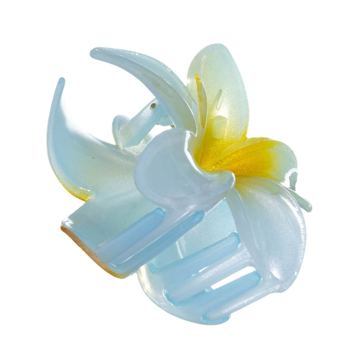 Trooppinen värikäs kukka hiusklipsi 8cm