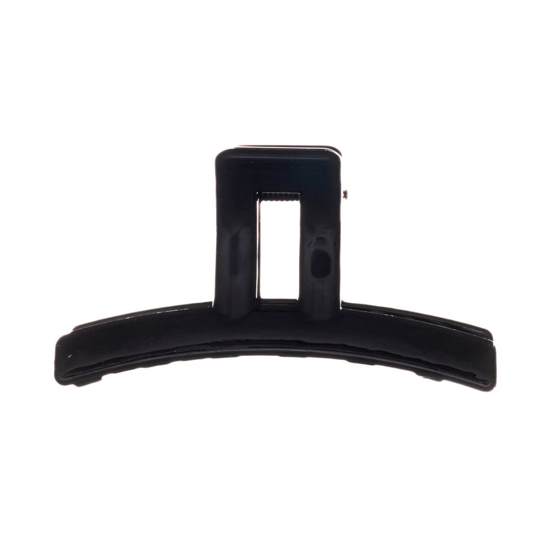 Böjt hårspänne av plast med hajtand 7,5cm