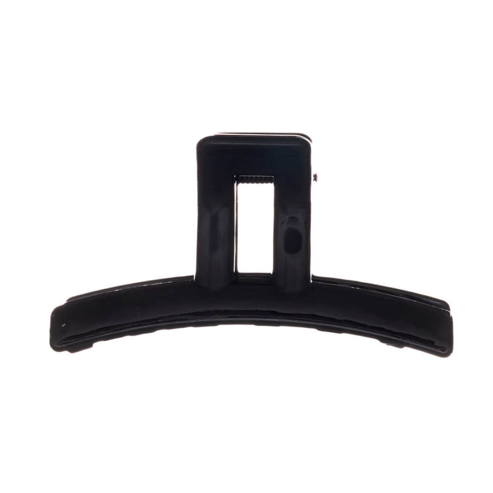 Böjt hårspänne av plast med hajtand 7,5cm