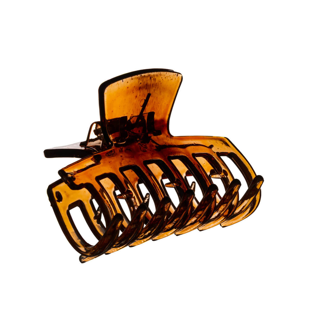 Rak hajtand hårklämma i plast 7,5cm