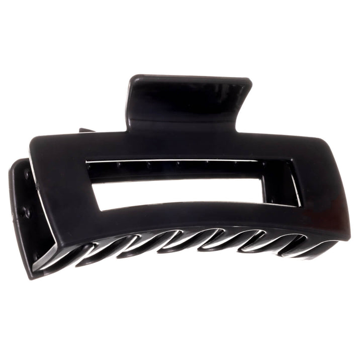 Rectangular hair clip, flexible plastic shark tooth, 10 cm