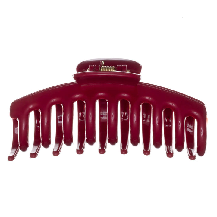 Round claw hair clip, flexible plastic shark tooth, 10.5 cm