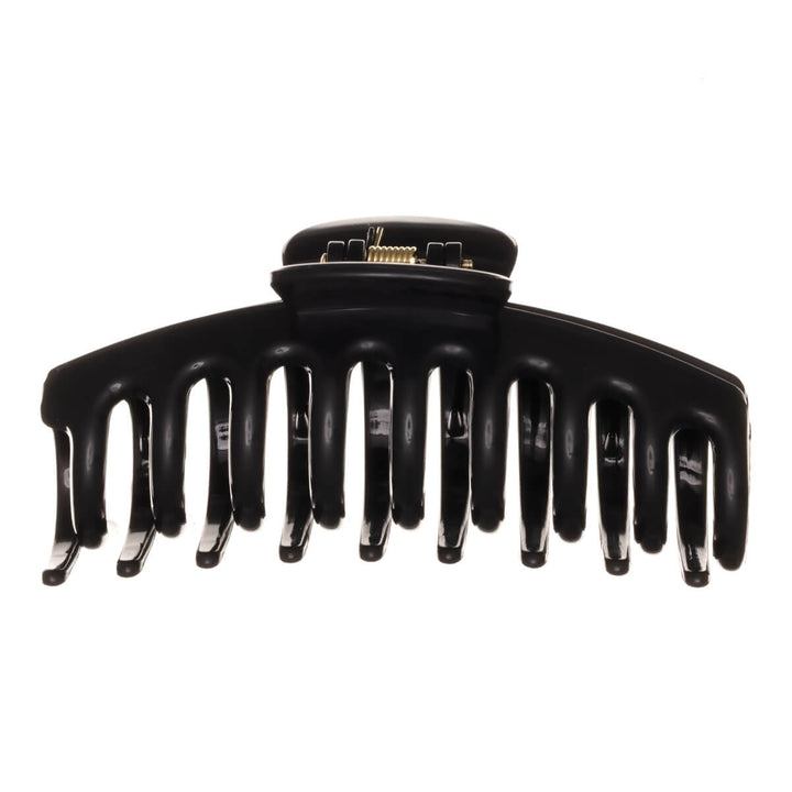 Round claw hair clip, flexible plastic shark tooth, 10.5 cm