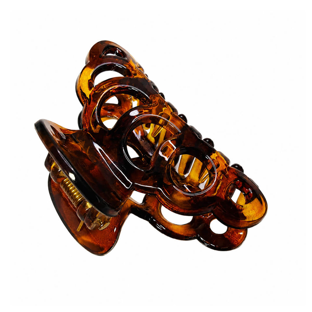 Haarspange aus Kunststoff hair claw – rundes Muster, 6,4 cm