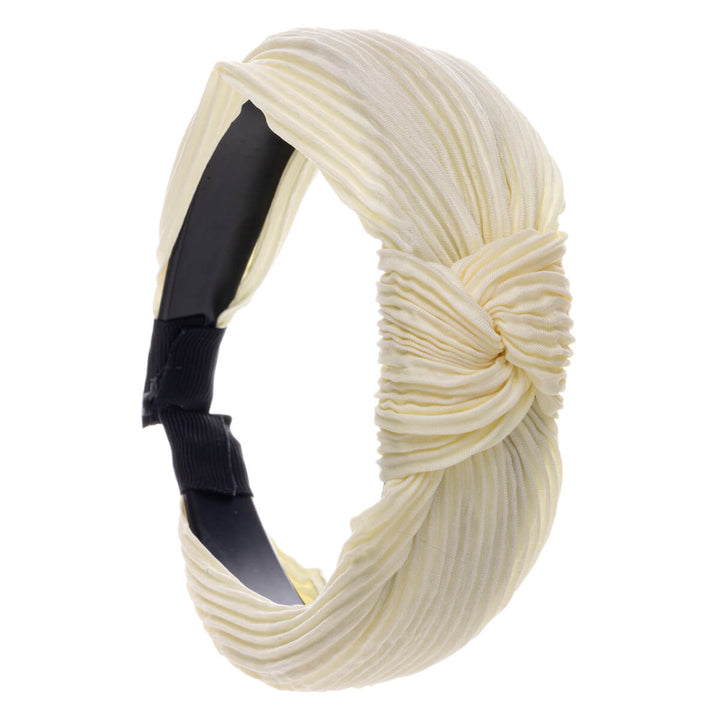 Plissé-Satin-Haarband mit Knoten 2,9cm