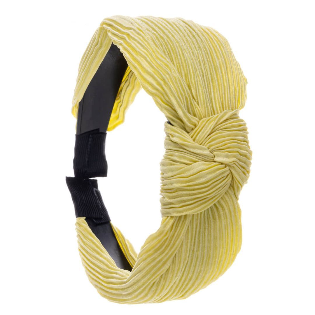 Plissé-Satin-Haarband mit Knoten 2,9cm