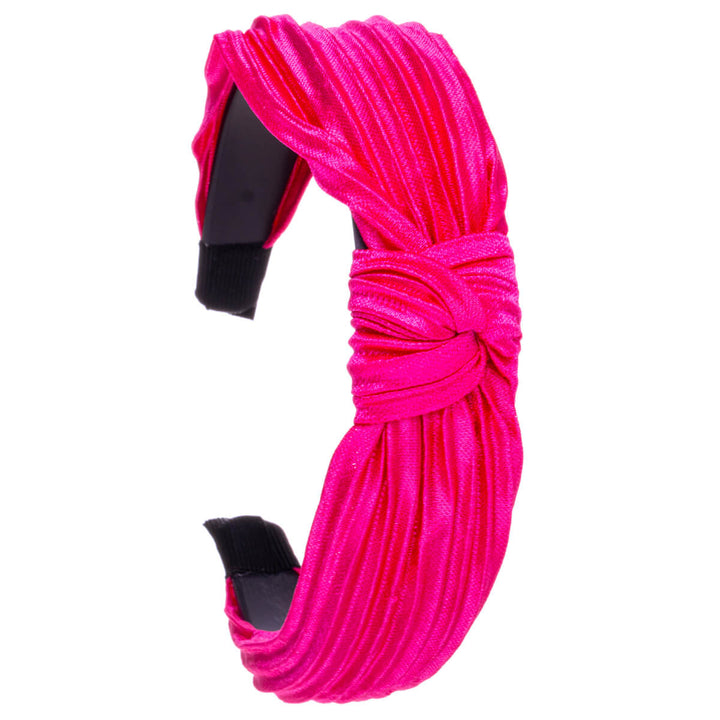 Plissé-Satin-Haarband mit Knoten 2,9cm