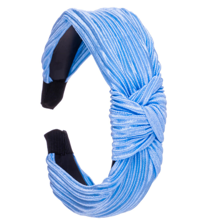 Plissé-Satin-Haarband mit Knoten 2,9cm