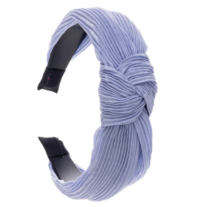 Plissé-Satin-Haarband mit Knoten 2,9cm