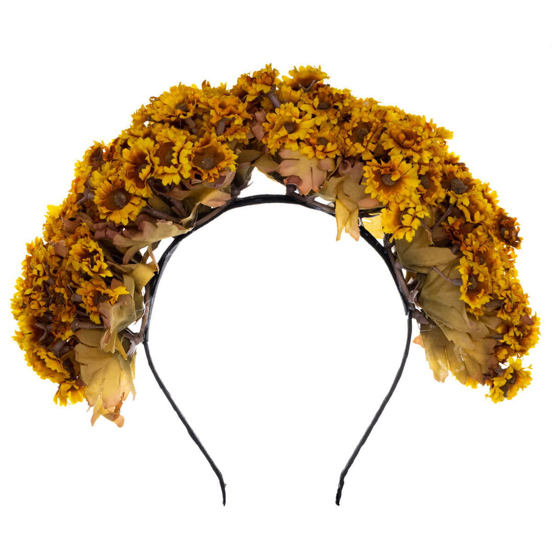 Rich flower hairpiece sunflower flower collar