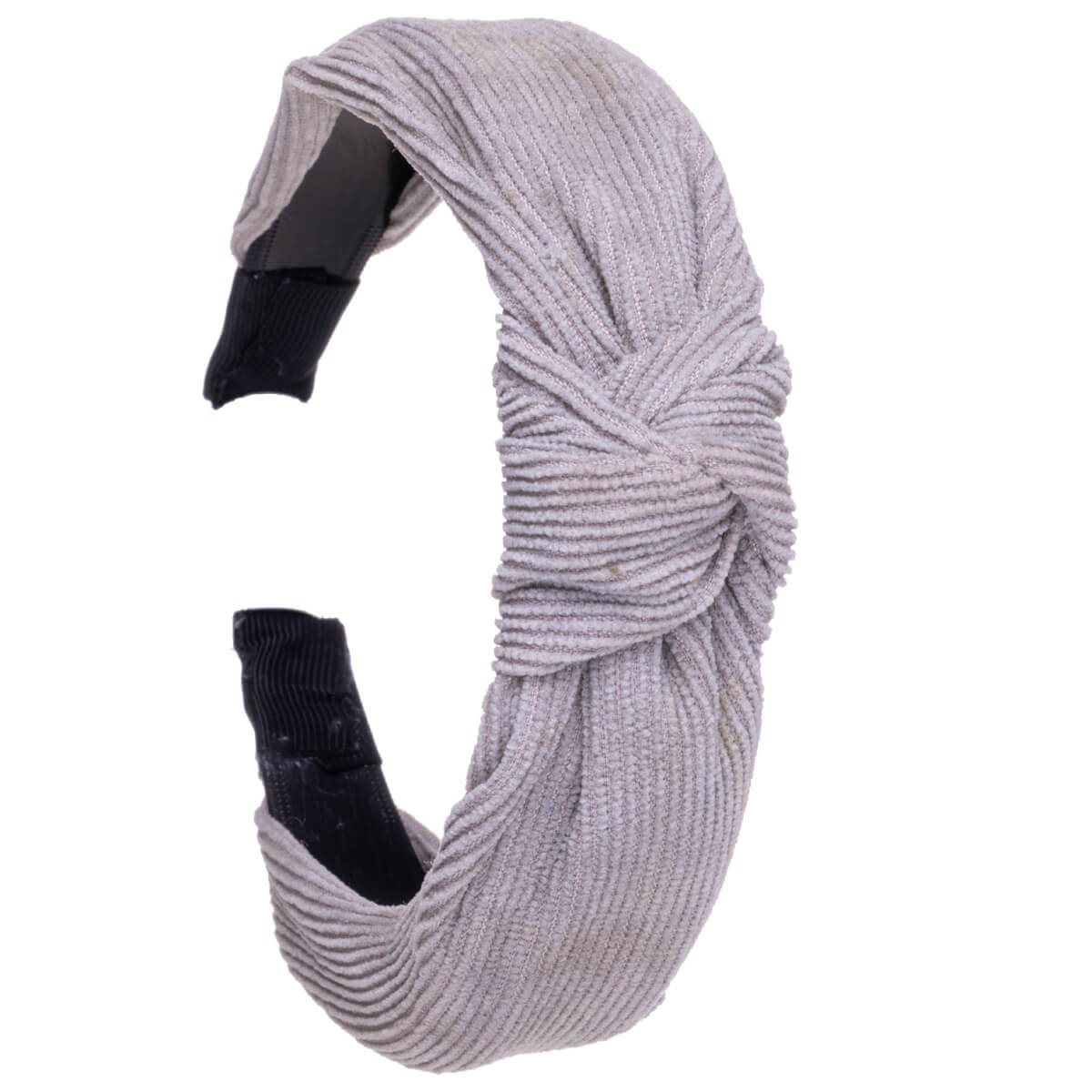 Striped monochrome hairband with knot 3,3cm