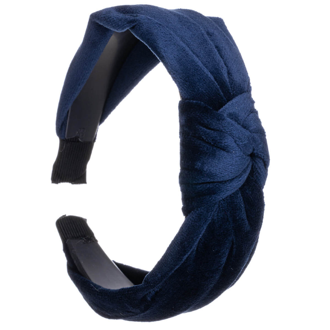 Matte velvet hairband with knot 3,2cm