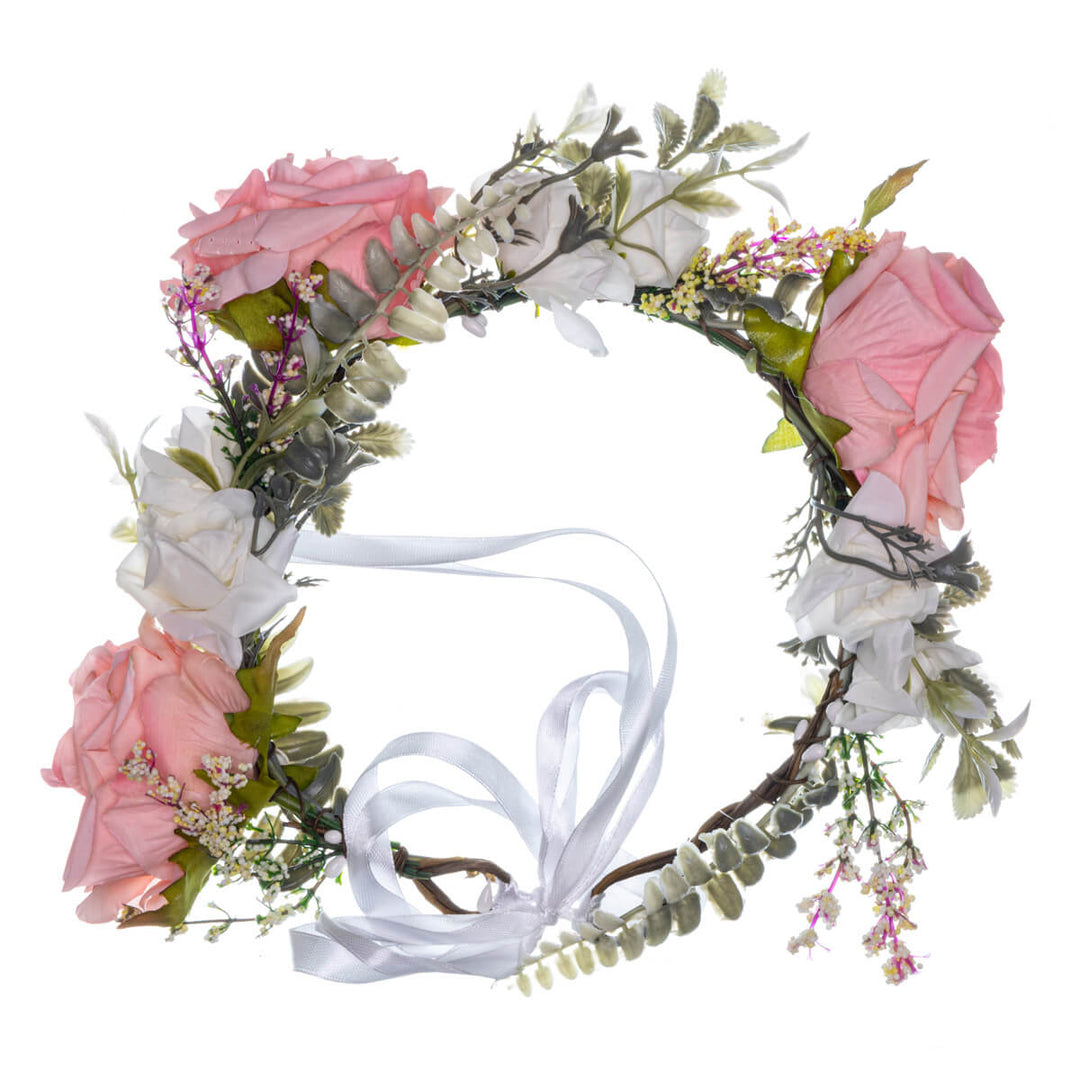 Stunning wreath for hair with roses