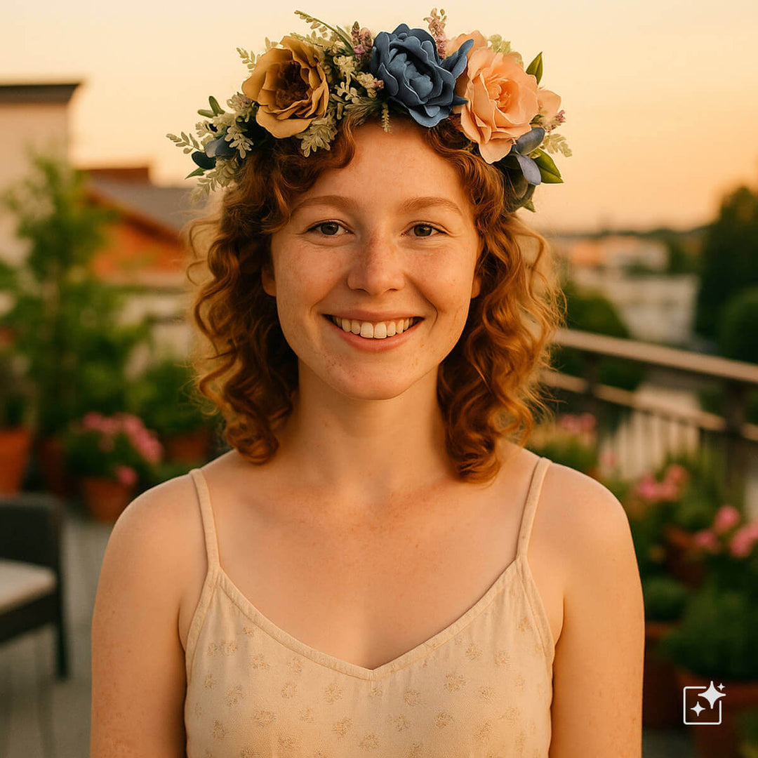 Runsas Vintage Kukkaseppele Kampaukseen