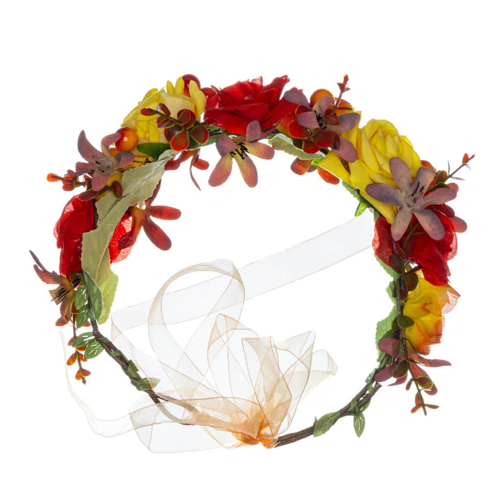 Colourful Flower Wreath of Roses