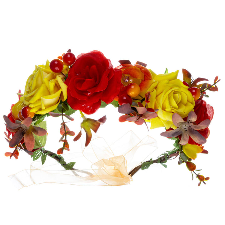 Colourful Flower Wreath of Roses