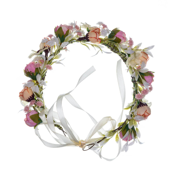 Colourful Flower Wreath of Roses