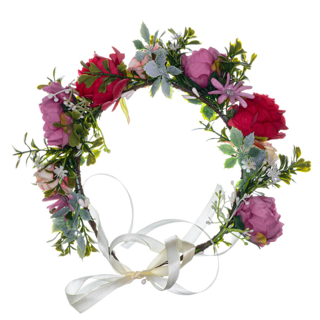 Colourful Flower Wreath of Roses