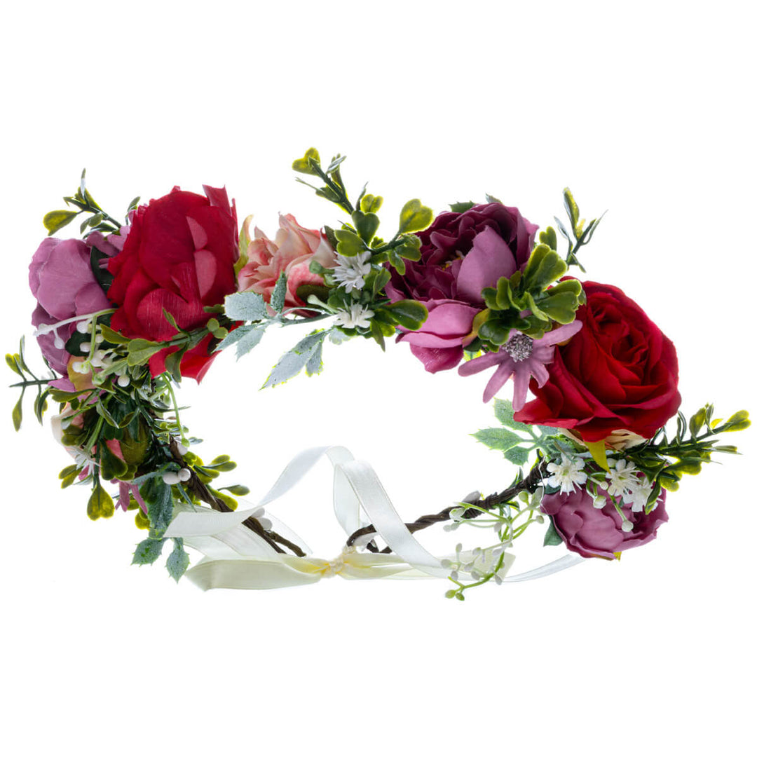 Colourful Flower Wreath of Roses