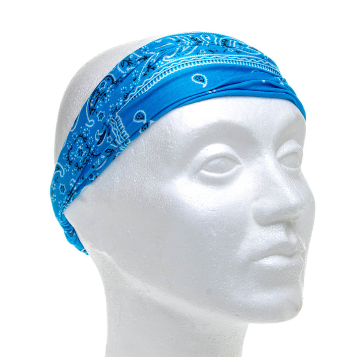 Leveä joustava hiuspanta – bandana paisley kuvio