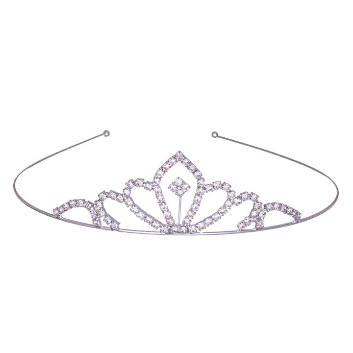 Glass stone tiara hairstyle hair clip