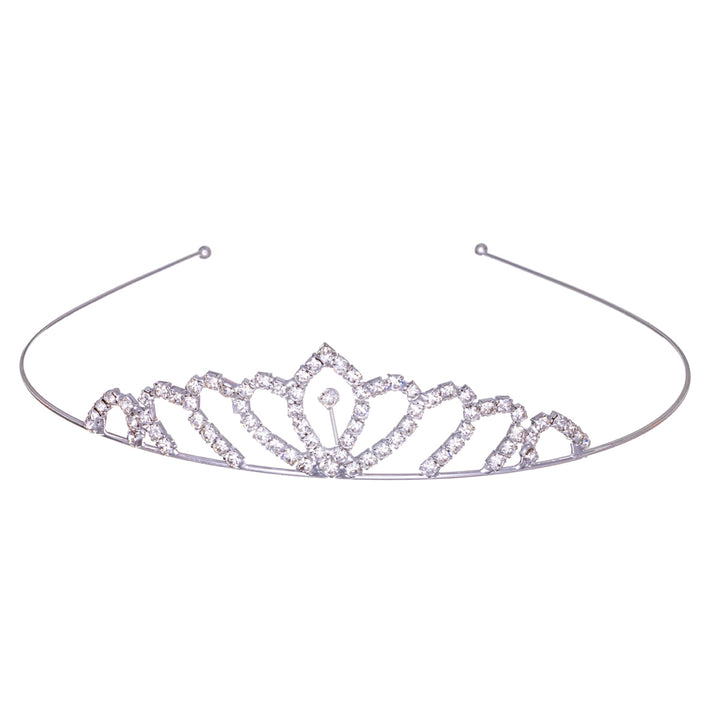 Glass stone tiara hairstyle hair clip