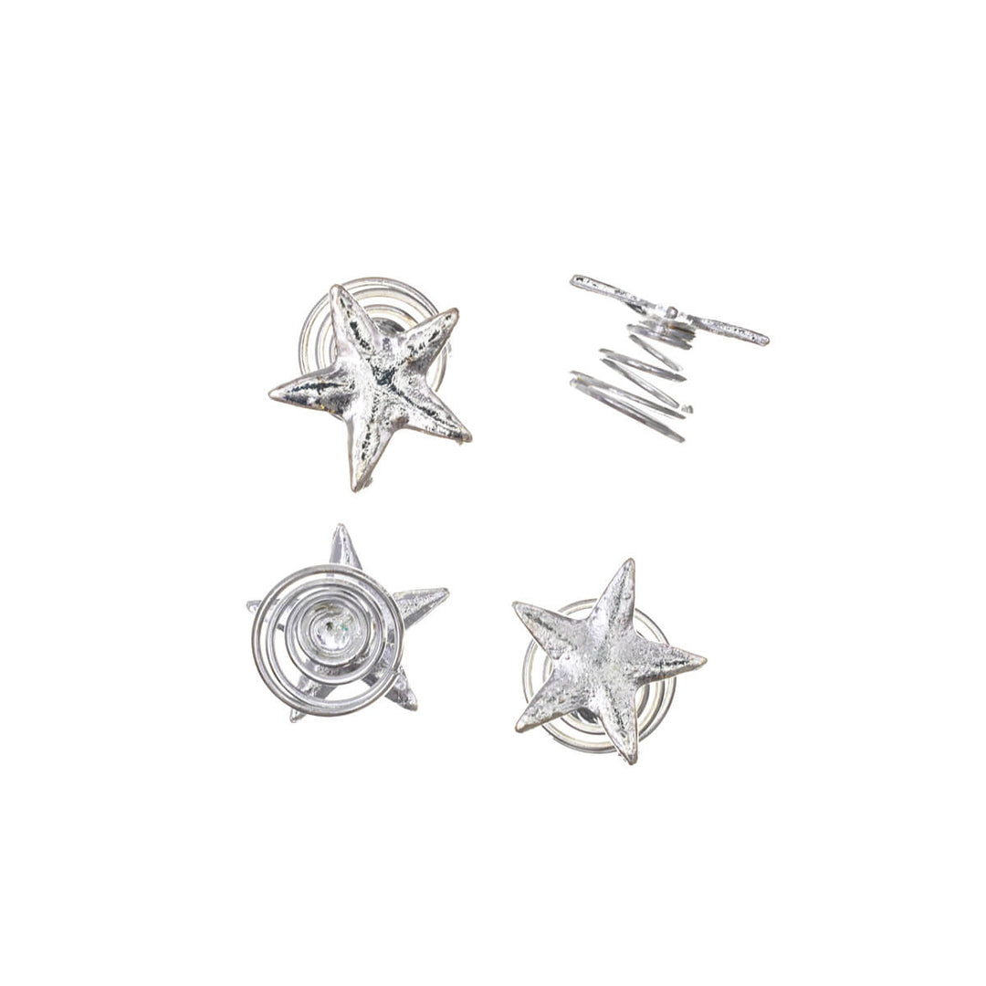 Star hairstyle screw-on hairband 4pcs