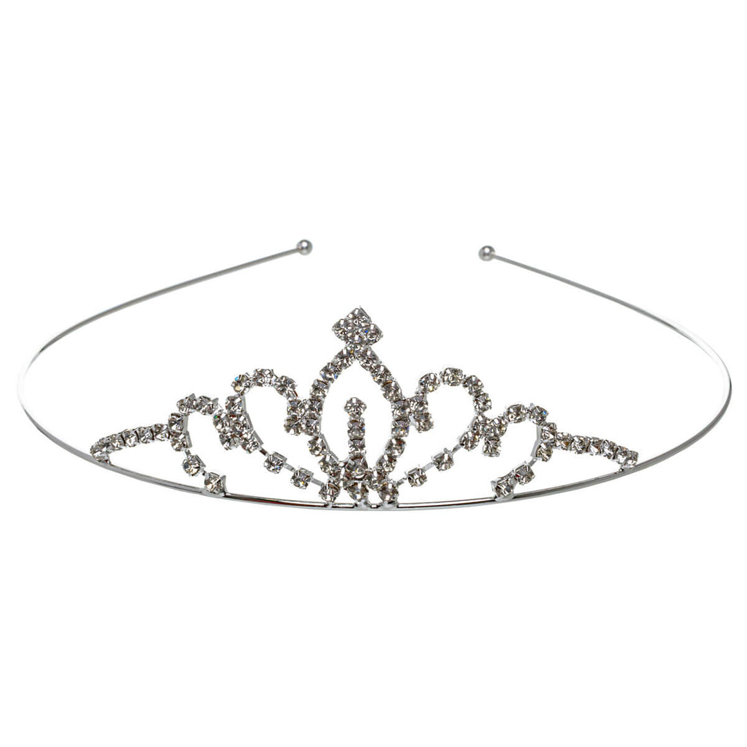 A delicate, sparkling tiara headband