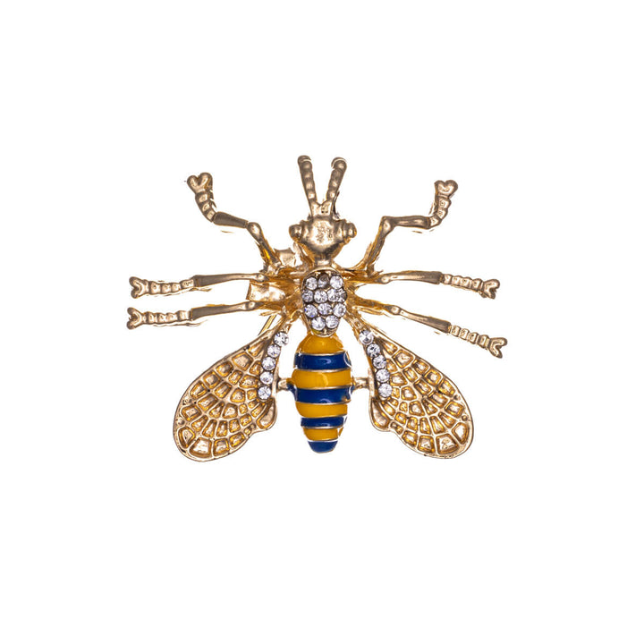 Glittering wasp brooch