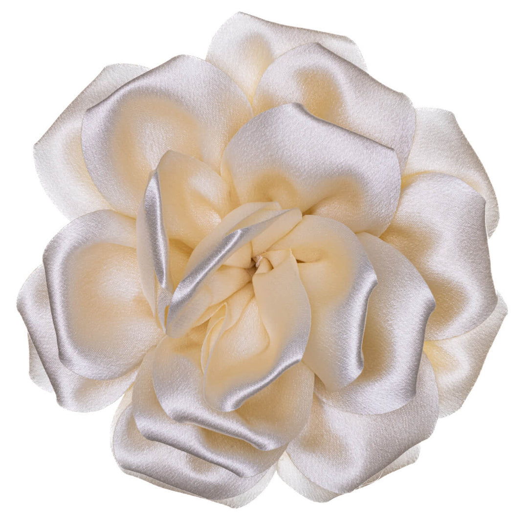 Große Satin Haar Blume und Kleid Blume 14cm