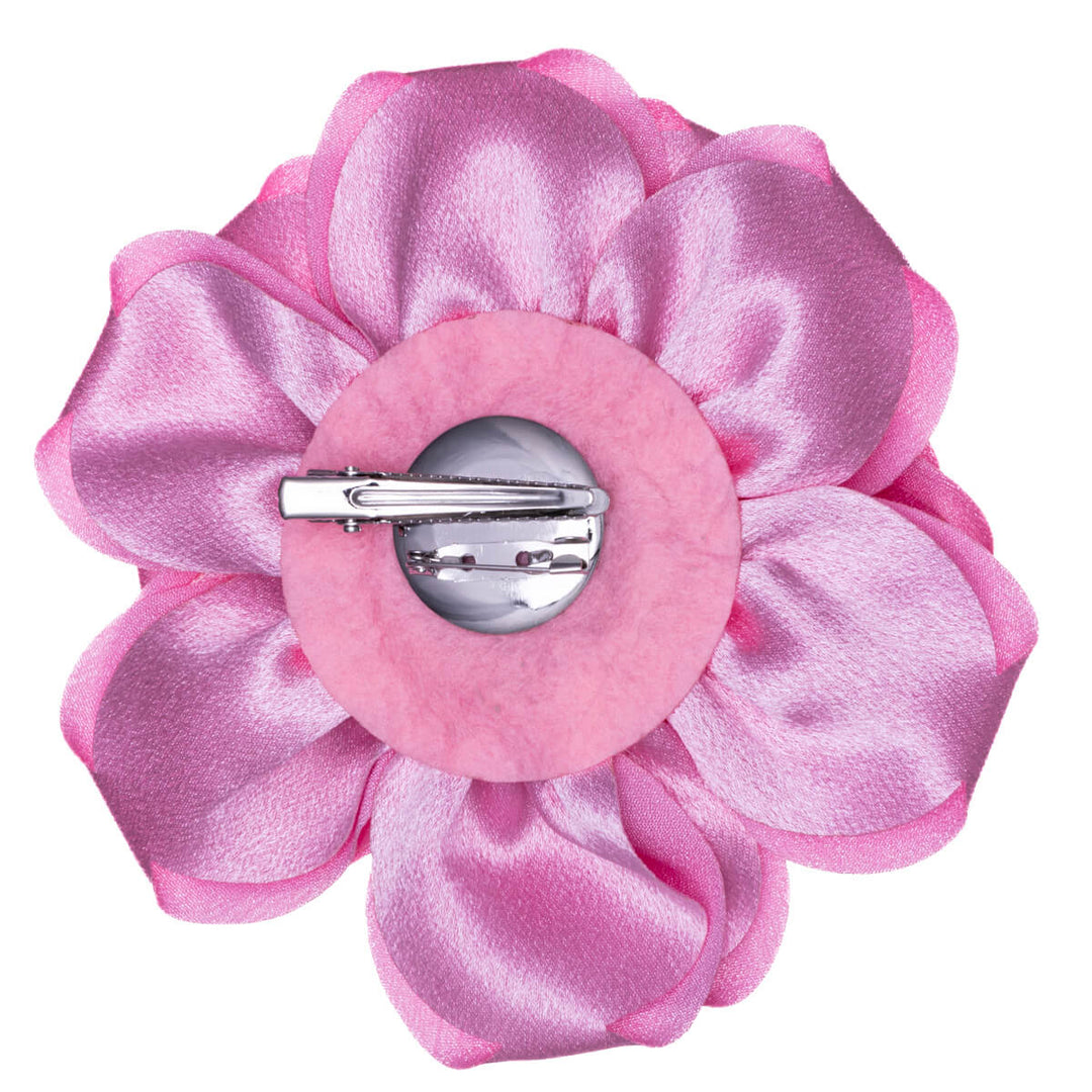 Große Satin Haar Blume und Kleid Blume 14cm