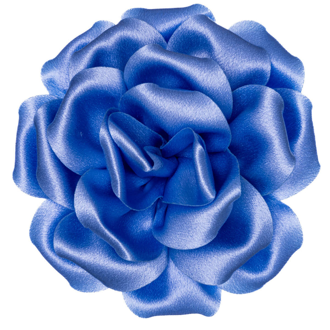 Große Satin Haar Blume und Kleid Blume 14cm