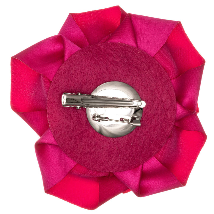 Satinrose Haar Blume und Kleid Blume 11cm