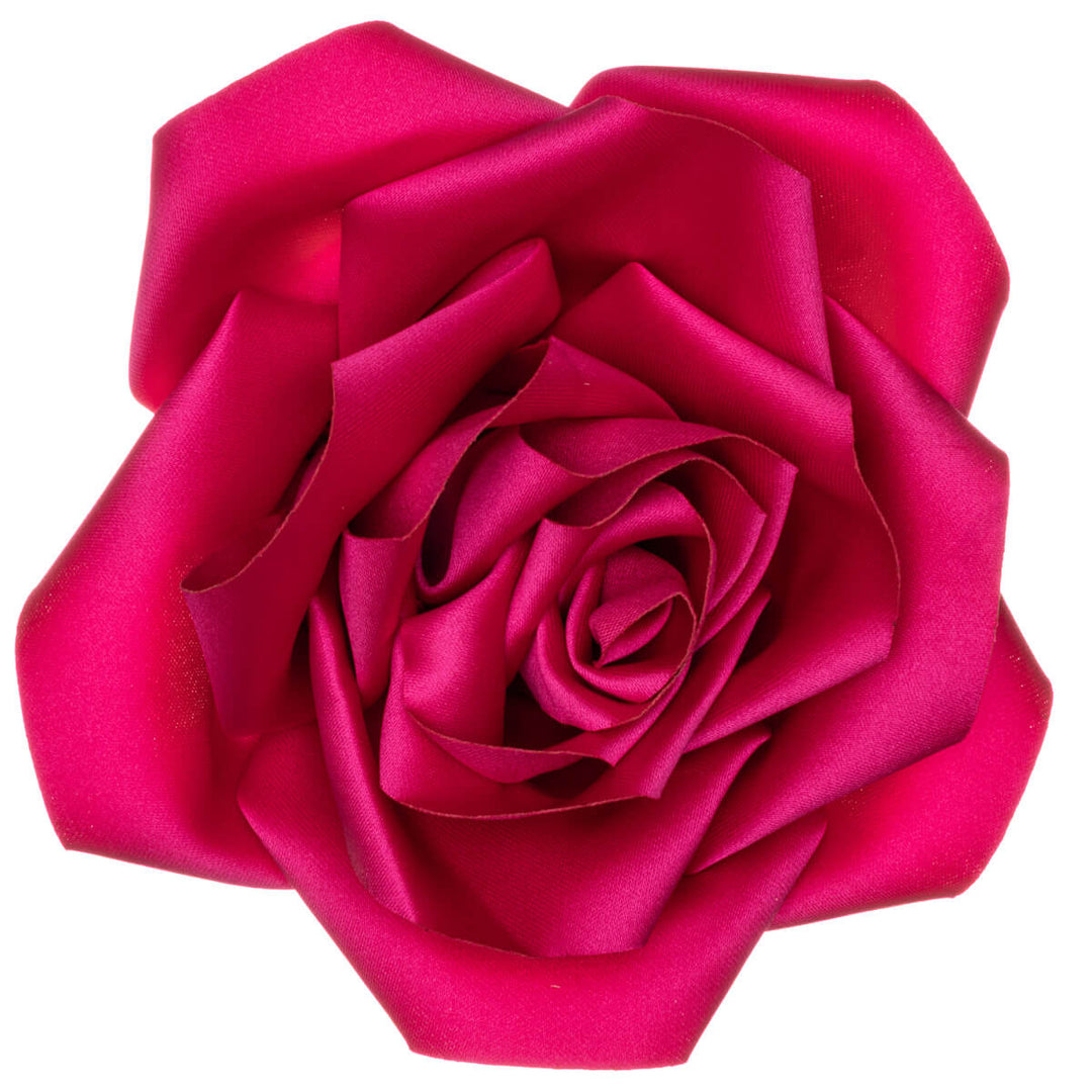 Satinrose Haar Blume und Kleid Blume 11cm