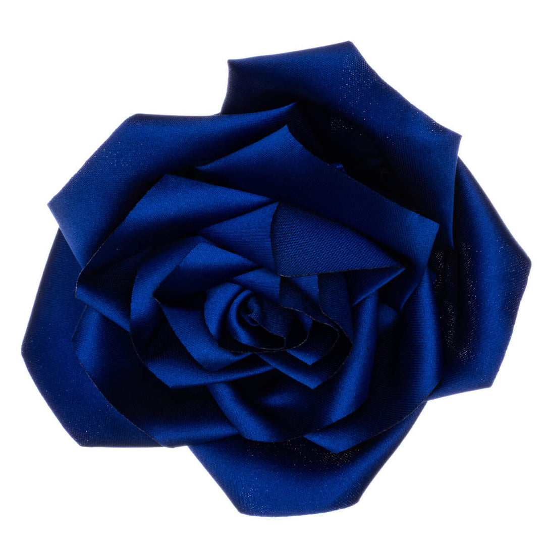 Satinrose Haar Blume und Kleid Blume 11cm